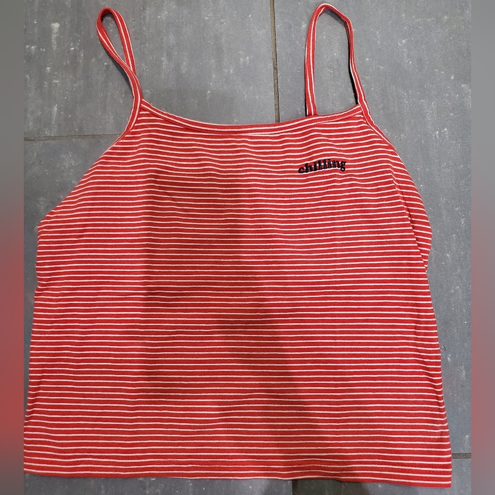 Red tank top